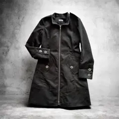 MAX&Co. マックスアンドコー ジップアップ ロングコート ブラック 38