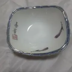 花柄の四角い陶磁器皿 5セットまとめ売り