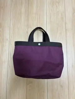 エルベシャプリエ 】舟型トートバッグ パープル×モカ コーデュラ