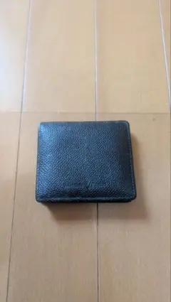 黒 レザー 折りたたみコインケース