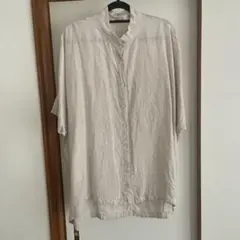 サンバレー　リネンワイドシャツ　キナリ