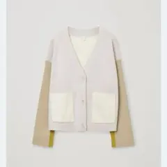 COS（コス） カラーブロックウールカーディガン