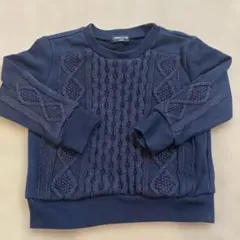 COMME CA ISM ネイビー セーター 110A