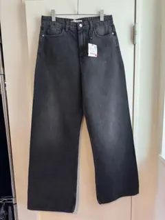 ZARAストレートデニム ブラック 40