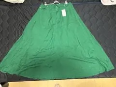 緑色フレアロングスカート3Lサイズ