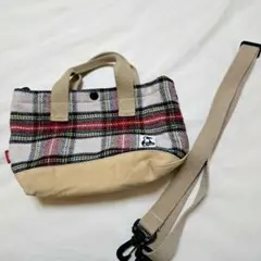 CHUMS チャムス トートバッグ ショルダーバッグ チェック