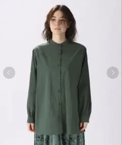 【美品】niko and…ニコアンド バックフリル BIGチュニック 長袖シャツ