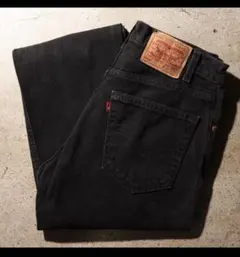 32×32 Levi’s 505 USA サルファーブラック デニムパンツ