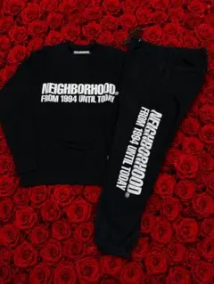 NEIGHBORHOOD 大きめロゴのスウェットセットアップ　原宿購入のサムネイル