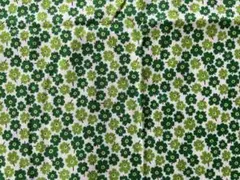 生地・花柄・グリーン