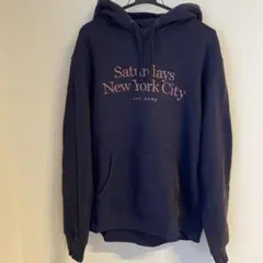 Saturdays New York City パーカー　刺繍　ネイビー　Lのサムネイル