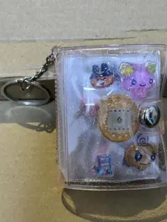 i*v様 ミニシール帳　ラメ入 完成品　ボンボンドロップシールキーホルダー付