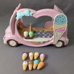 シルバニアファミリー おみせやさん 【 ハッピーアイスクリームワゴン 】