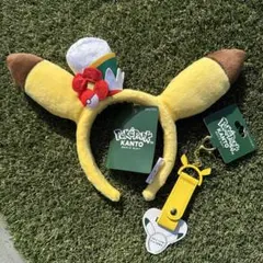 【新品未使用】ポケパークカントー　カチューシャ　カチューシャホルダー　ピカチュー
