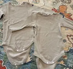 ブランシェス ベビー 70cm ロンパース 2着セット 双子