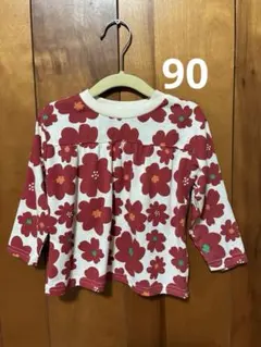 キッズ　トップス　90　花柄
