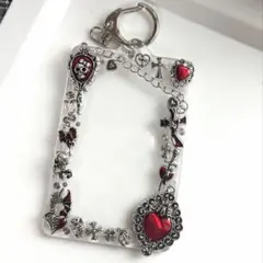 ハンドメイド　デコチェキケース　キーホルダー