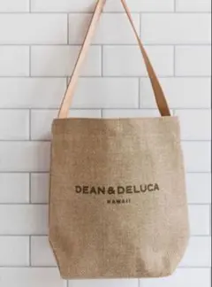 ハワイ限定 DEAN&DELUCA 10周年記念 リネンレザーハンドルトート