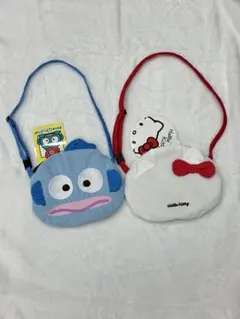 ハローキティ ハンギョドン ショルダーバッグ ポーチ 2点セット サンリオ