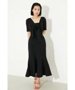 rienda 2wayBACKタイショートSLVknitマーメイドOP