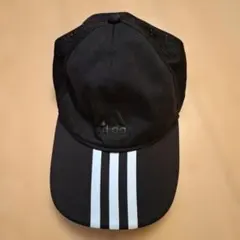 adidas ブラック 三本ライン キャップ OSFZ