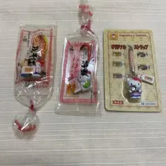 ハローキティー　ストラップ　まるちゃん焼きそば