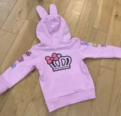 baby doll My Melody ウサギ耳パーカー ピンク　90