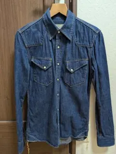 レミレリーフ　デニム　ウエスタンシャツ　サイズS　濃紺