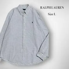 ＊人気＊【RALPH LAUREN】ワンポイント刺繍BDチェックシャツ 長袖
