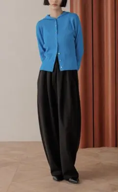 LOWRYS FARM カットイージーコクーンパンツ　ブラック