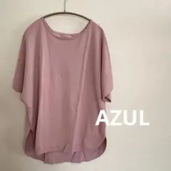 AZULくすみピンク 半袖カットソー ラウンドヘムのサムネイル