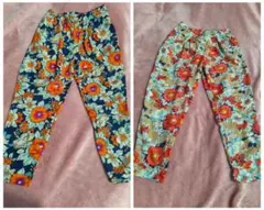 花柄カジュアルパンツ（2点セット）