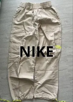 ベージュ カジュアルパンツ ウエストゴム