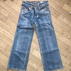 キッズ☆女の子 ワイド デニム パンツ 130センチ