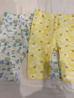 UNIQLOレギンスパンツ7部丈2枚セット 80cm