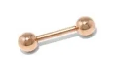 ピアス　18G 6mm×4mm ピンクゴールド　サージカルステンレス　2個セット