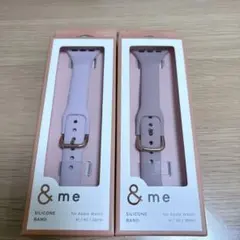 Apple Watch 41 40 38mm 用 シリコンバンド　ピンク