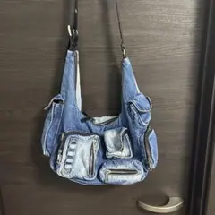 【未使用級】JEANASIS マルチポケットデニムワンショルダーのサムネイル