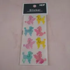 Sundaylion サンディライオン　シール　プードル いぬ ホログラム