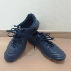 ★ASICS カルチェット　室内　紺ネイビーオレンジ　フットサル　25.0cm★