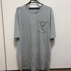 カーハート Tシャツ クルーネック 半袖 ワンポイント L TALL 綿 作業