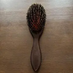 豚毛ヘアブラシ ダークブラウン 約23cm 美容師専用