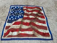 レトロ風アメリカ国旗デザイン スカーフ