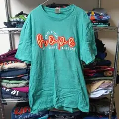90sヴィンテージ　Mメンズ緑グリーンtシャツUSA直輸入一点物メンズ古着