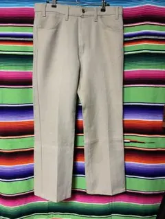 ⑳90s LEVIS 517 ポリエステル パンツ ベージュ W34L29