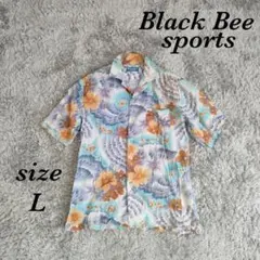 Black Bee sports 開襟 半袖シャツ コットンシャツ トロピカル柄のサムネイル
