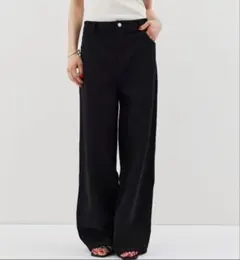 HANNE ローライズストレートジャージパンツ