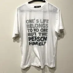 NOBLE IL ロゴプリント 半袖Tシャツ ホワイト Mのサムネイル
