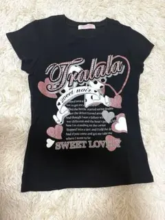 00s希少 TRALALA Tシャツ ラメハート 姫ギャル リズリサ系のサムネイル