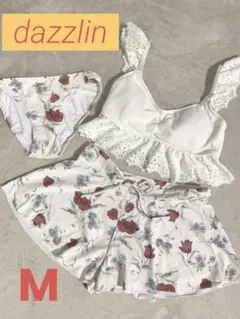 dazzlin フラワープリント セパレート水着 Mサイズ 3点セット